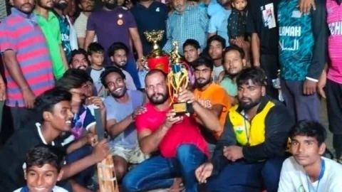 नेछवा वाल्मिकी क्रिकेट टीम बनी विजेता