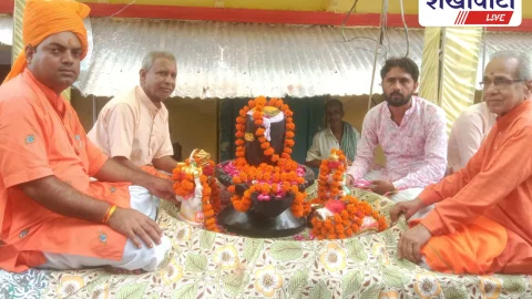Sikar News:लोसल में विश्वनाथ महादेव मंदिर में मूर्ति प्राण प्रतिष्ठा संपन्न