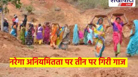 नरेगा अनियमितता पर कार्रवाई, तीन कार्मिकों पर जुर्माना