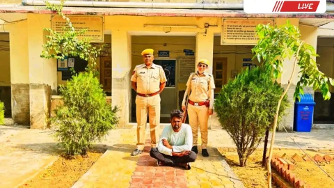 सक्रिय गांजा तस्कर के कब्जे से अवैध 1 किलो 960 ग्राम