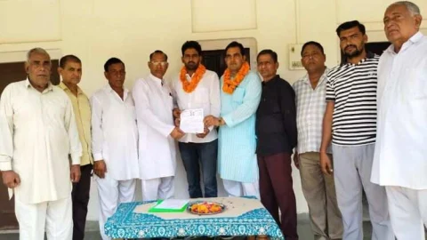 राष्ट्रीय जाट महासंघ के चिड़ावा ब्लॉक अध्यक्ष बनें राहुल लाम्बा