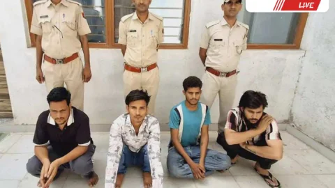 Churu News – चोरी कांड का खुलासा, 4 आरोपी गिरफ्तार