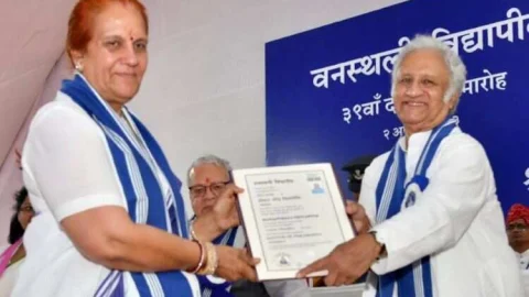 उपराष्ट्रपति की पत्नी सुदेश धनखड़ को भूजल संरक्षण के क्षेत्र में मिली डॉक्टरेट की उपाधि