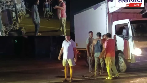 Churu News: शराब से भरी पिकअप-ट्रक में भिड़ंत, जाम