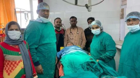 पाटन के सामुदायिक स्वास्थ्य केन्द्र में हुआ सिजेरियन प्रसव