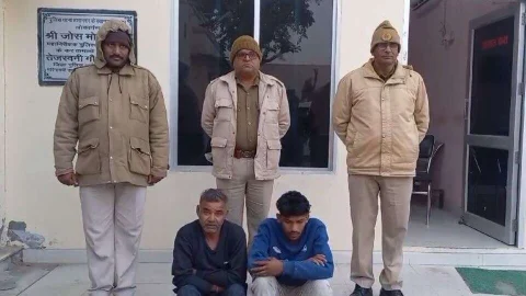 13 क्विंटल 50 किलो बिजली तार सहित दो आरोपी गिरफ्तार
