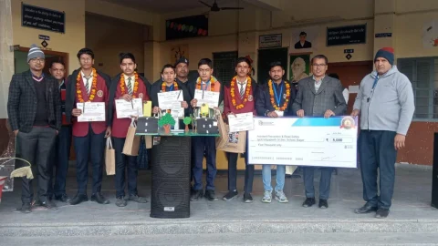 ज्योति विद्यापीठ के छात्रों का अटल इन्नोवेटिव प्रोजेक्ट हुआ पुरस्कृत