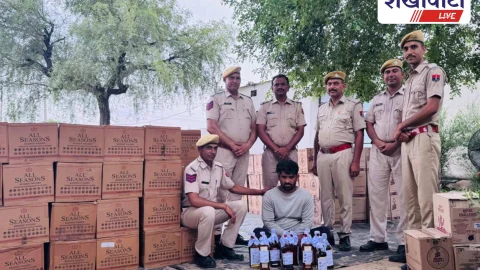 Churu News: भानीपुरा में 80 लाख की अवैध शराब जब्त, 2 गिरफ्तार