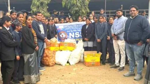 एन.एस.एस. के सात दिवसीय शिविर का समापन