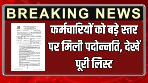 Promotion List Today : हरियाणा बिजली विभाग में कर्मचारियों को बड़े स्तर पर मिली पदोन्नति, देखें पूरी लिस्ट