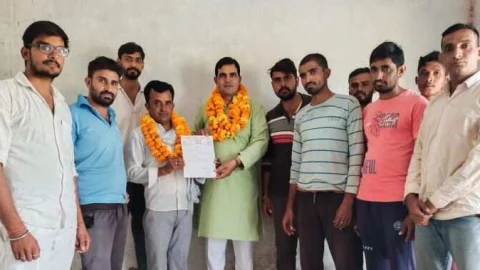 राष्ट्रीय जाट महासंघ के गुढ़ा ब्लॉक अध्यक्ष बनें मनोज कुमार