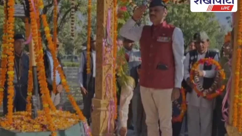Jhunjhunu News: विजय दिवस: शहीद स्मारक पर श्रद्धांजलि