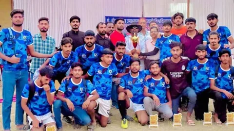 शेखावाटी विश्वविद्यालय स्तरीय फुटबॉल प्रतियोगिता में तोदी महाविद्यालय रही उपविजेता