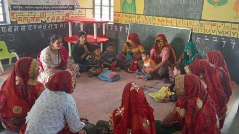 महिला चौपाल विशेष जाजम बैठक आयोजित