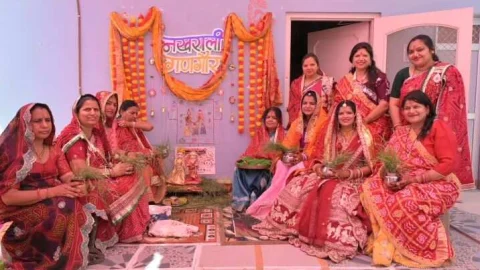 गणगौर पूजन का भव्य समापन, श्रद्धा और भक्ति के साथ मनाया पर्व