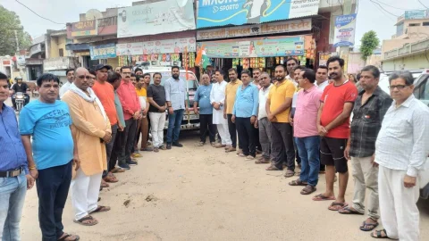 गंगौत्री से कावड़ लेने 13 वी पदयात्रा सीकर से रवाना