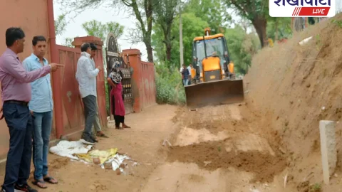 महरौली में अतिक्रमण हटाया गया, रास्ता हुआ सुचारू