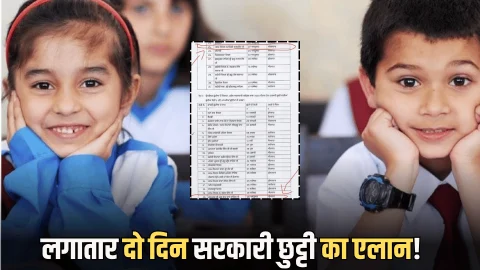 Public Holiday : लगातार दो दिन सरकारी छुट्टी का एलान! कर्मचारियों और स्कूली बच्चों की लगी मौज, जानें कब ?