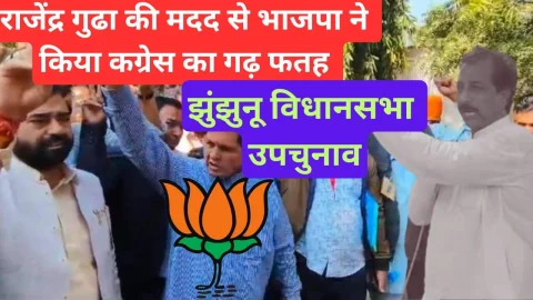 Video News – झुंझुनू विधानसभा उपचुनाव : राजेंद्र गुढ़ा की मदद से भाजपा ने किया कांग्रेस का गढ़ फतह
