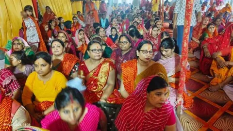 मां शाकम्भरी दरबार में सिंधारा एवं झूलन महोत्सव हुआ आयोजित