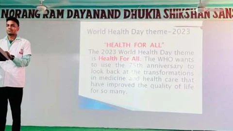 स्वास्थ्य सबसे बडी पुॅजी – डाॅ. संदीप ढूकिया