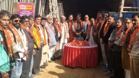 भाजपा के सक्रिय सदस्यों का हुआ स्वागत सम्मान