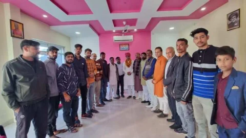 राष्ट्रीय सैनी सभा ने किया शर्मा का अभिनंदन