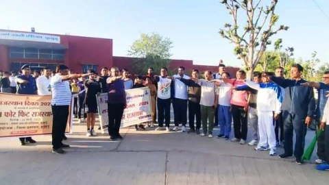 झुंझुनू में हुआ ‘ रन फॉर फिट राजस्थान ‘ का आयोजन