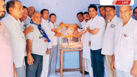 सिंघाना में धूमधाम से मनाई बाबासाहेब भीमराव अंबेडकर की जयंती