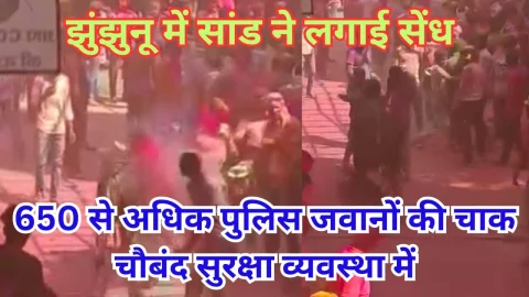 Video News – गैर जुलूस की चाक-चौबंद सुरक्षा व्यवस्था में सांड ने लगाईं सेंध