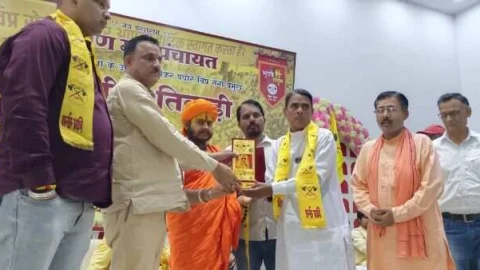 श्रीमाधोपुर विप्र सेना ने राष्ट्रीय प्रमुख सुनील तिवाड़ी का सीकर में किया स्वागत