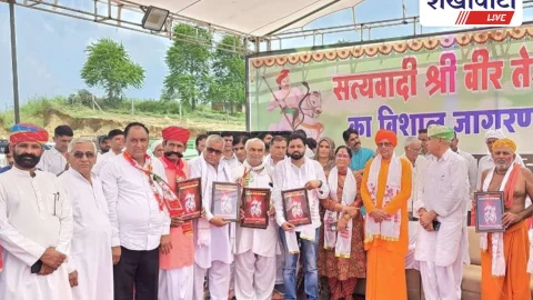 उदयपुरवाटी में सत्यवादी वीर तेजाजी महाराज मेला में उमड़ा सैलाब