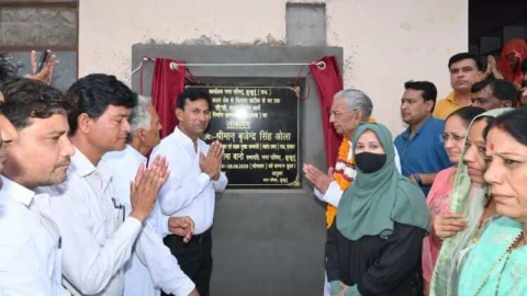 परिवहन मंत्री बृजेंद्र ओला ने किया विकास कार्यो का लोकार्पण