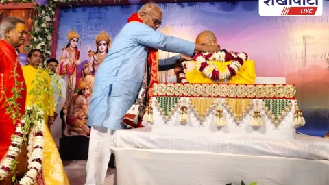 Churu News: शिक्षा मंत्री मदन दिलावर ने सालासर में रामकथा में की शिरकत