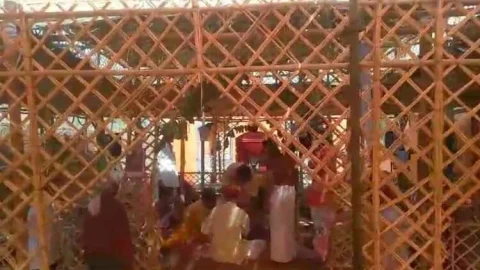 चार धाम आश्रम में अग्नि स्थापना के साथ शुरू हुआ श्रीराम महायज्ञ