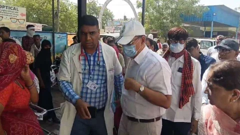 प्रभारी सचिव भास्कर ए सावंत रतनगढ़ दौरे पर