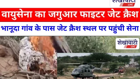 Plane crash Video News:वायुसेना का जगुआर फाइटर जेट क्रैश स्थल पर पहुंची सेना