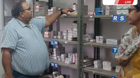 डिप्टी सीएमएचओ ने हेतमसर पीएचसी का निरीक्षण किया