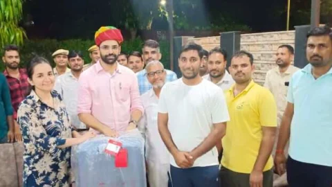 निवर्तमान जिला कलेक्टर कमर चौधरी को दी भावभीनी विदाई