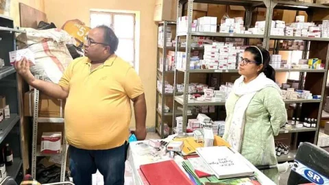 डिप्टी सीएमएचओ डॉ सर्वा ने किया पीपली और पिलानी संस्थान का निरीक्षण