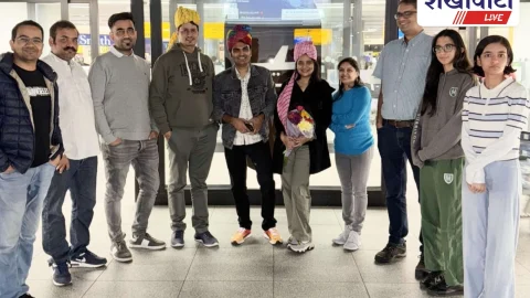 लंदन में घूमर 2025: राजस्थानी कलाकारों का हीथ्रो पर स्वागत