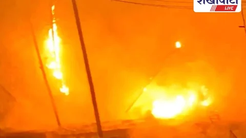 Churu News: नाइन डिलाइट कैफे में भीषण आग, लाखों का नुकसान