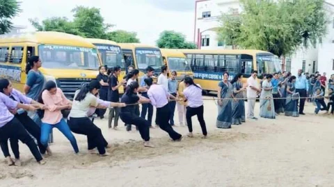 न्यू राजस्थान बालिका पी. जी. महाविद्यालय में राष्ट्रीय खेल दिवस मनाया