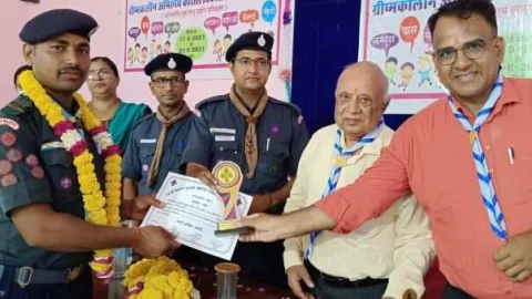 झुंझुनू स्काउट का ग्रीष्मकालीन अभिरुचि कला कौशल शिविर संपन्न