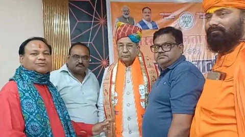 झुंझुनू विप्र समाज ने किया घनश्याम तिवाड़ी का सम्मान