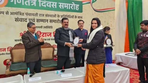 राजस्थान से जिला प्रमुख हर्षिनी कुल्हरी को दिल्ली में मिला दीनदयाल उपाध्याय पंचायत सशक्तिकरण पुरस्कार