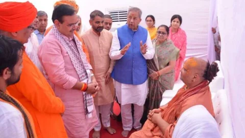 मुख्यमंत्री भजनलाल शर्मा का रैवासा धाम दौरा