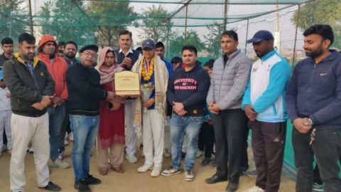 राजस्थान क्रिकेट महिला कप्तान हैप्पी खीचड़ का जनहित एकता समिति ने किया सम्मान