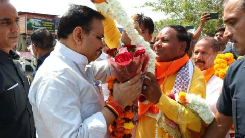 मुख्यमंत्री का झुंझुनूं विप्र समाज ने किया भव्य स्वागत