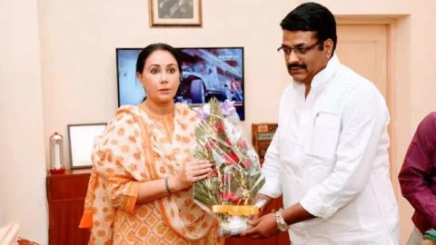 भाजपा नेता शेखावत ने की उपमुख्यमंत्री से शिष्टाचार मुलाकात